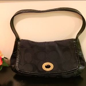 Vintage Coach Black Handbag